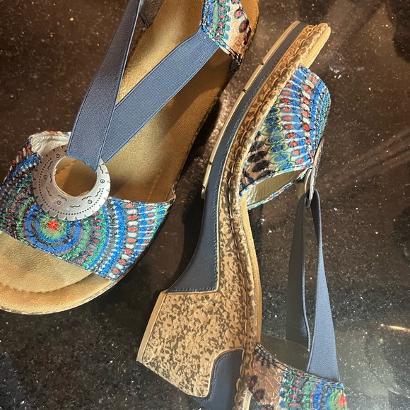 Rieker Blue Sandals size 41 - Picture 7 of 7